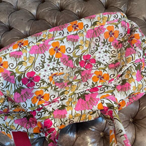 vera bradley tote bag pink with strap - Picture 3 of 9